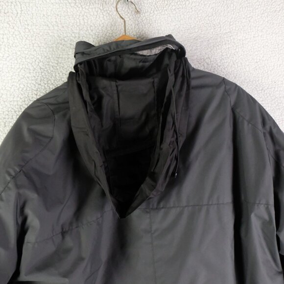 Bugatti Jacket Mens 46R Large Gray Insulated Park Winter Hooded Outdoor - Picture 8 of 12